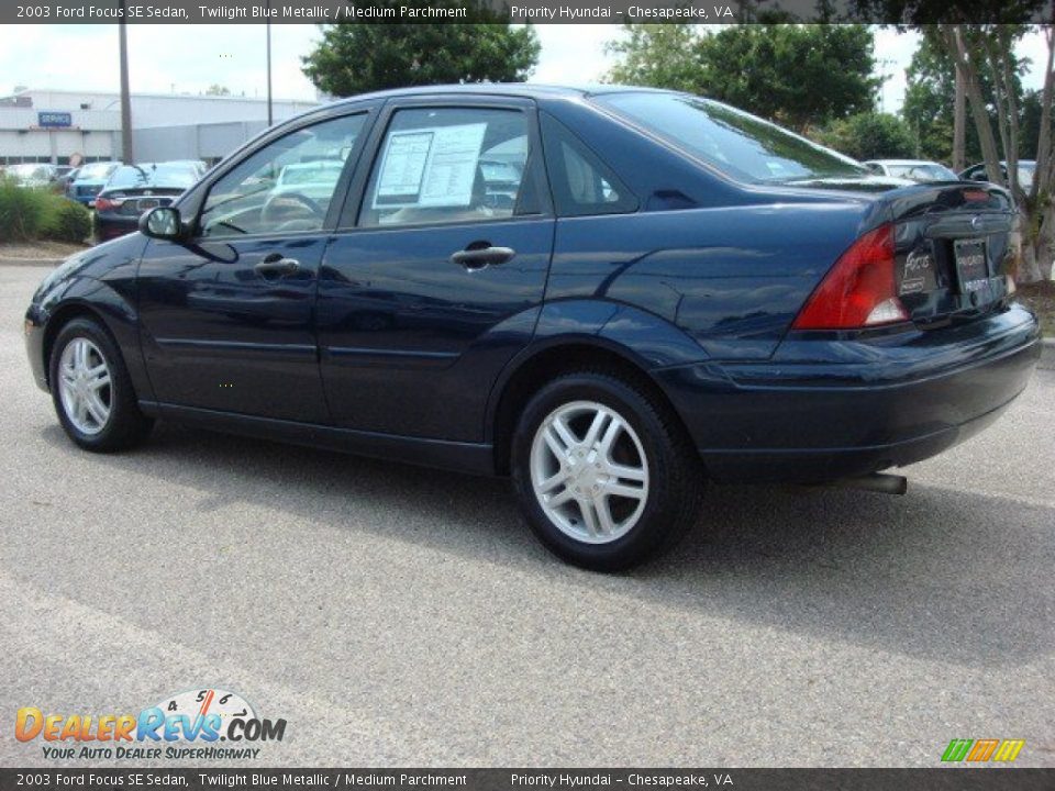 Twilight Blue Metallic 2003 Ford Focus SE Sedan Photo #3