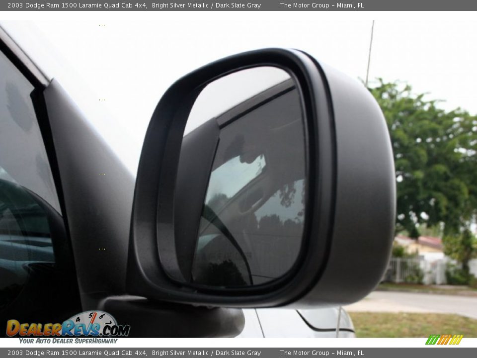2003 Dodge Ram 1500 Laramie Quad Cab 4x4 Bright Silver Metallic / Dark Slate Gray Photo #20