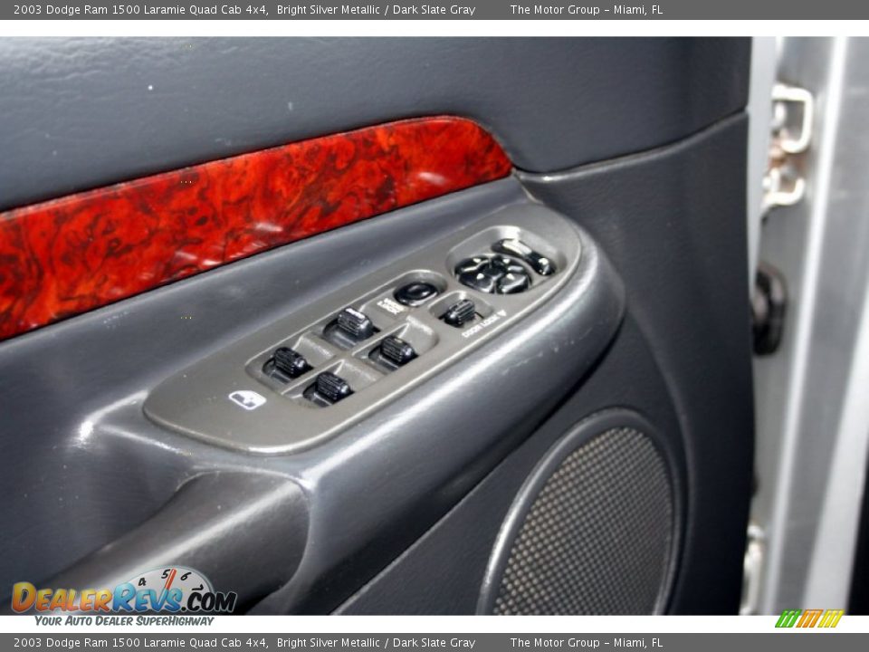 2003 Dodge Ram 1500 Laramie Quad Cab 4x4 Bright Silver Metallic / Dark Slate Gray Photo #27