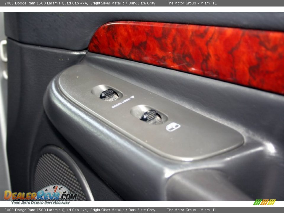 2003 Dodge Ram 1500 Laramie Quad Cab 4x4 Bright Silver Metallic / Dark Slate Gray Photo #28