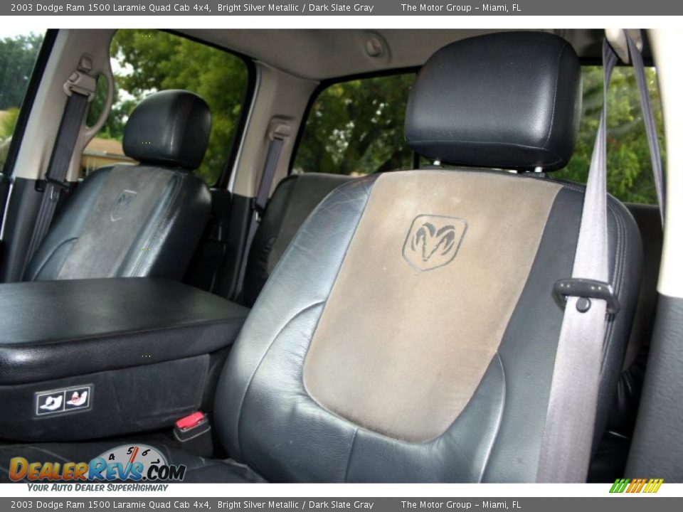 Dark Slate Gray Interior - 2003 Dodge Ram 1500 Laramie Quad Cab 4x4 Photo #36