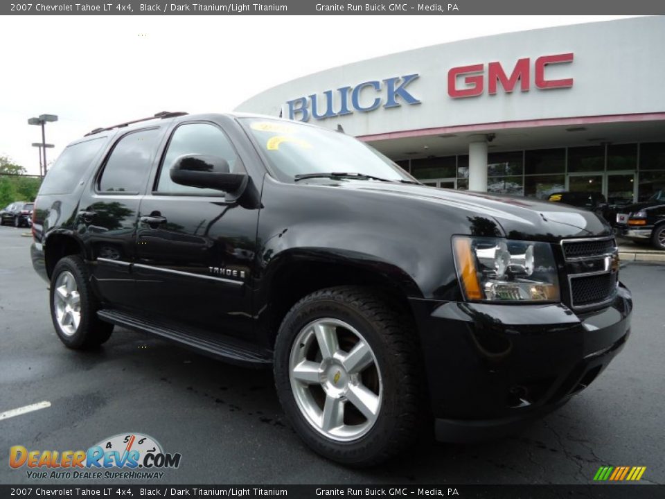 2007 Chevrolet Tahoe LT 4x4 Black / Dark Titanium/Light Titanium Photo #1