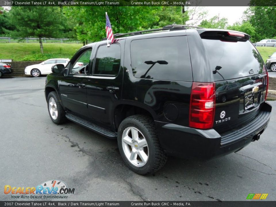 2007 Chevrolet Tahoe LT 4x4 Black / Dark Titanium/Light Titanium Photo #5