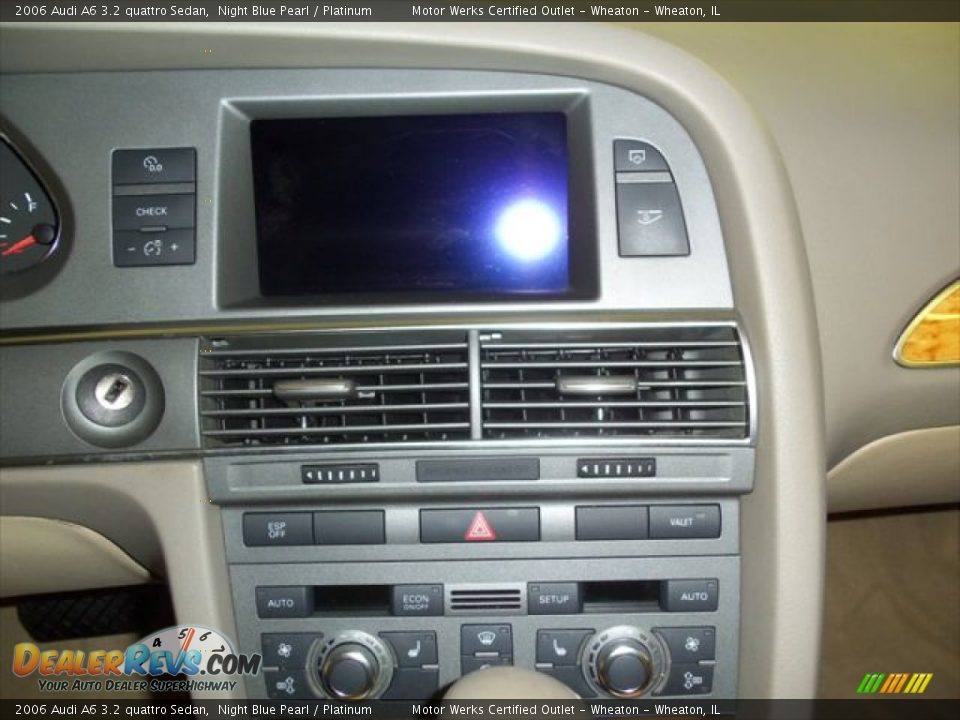 2006 Audi A6 3.2 quattro Sedan Night Blue Pearl / Platinum Photo #16
