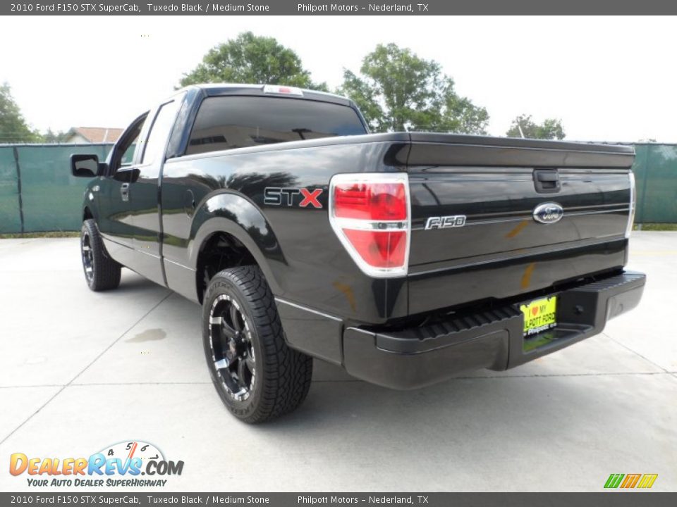 2010 Ford F150 STX SuperCab Tuxedo Black / Medium Stone Photo #5