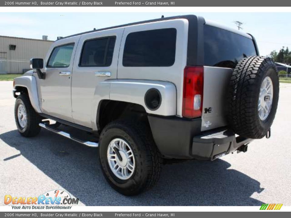 2006 Hummer H3 Boulder Gray Metallic / Ebony Black Photo #7