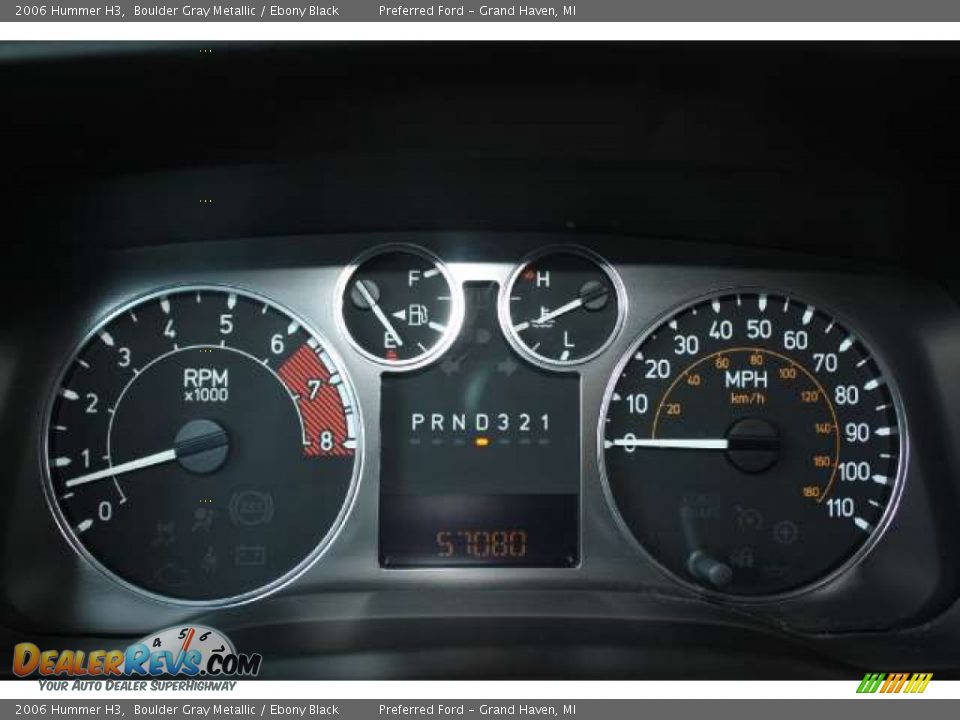 2006 Hummer H3  Gauges Photo #10