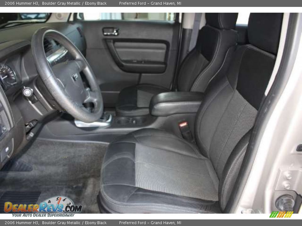 Ebony Black Interior - 2006 Hummer H3  Photo #12