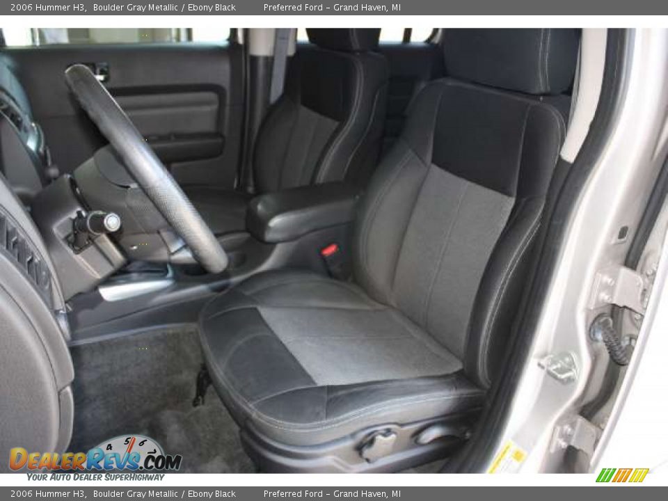 Ebony Black Interior - 2006 Hummer H3  Photo #13