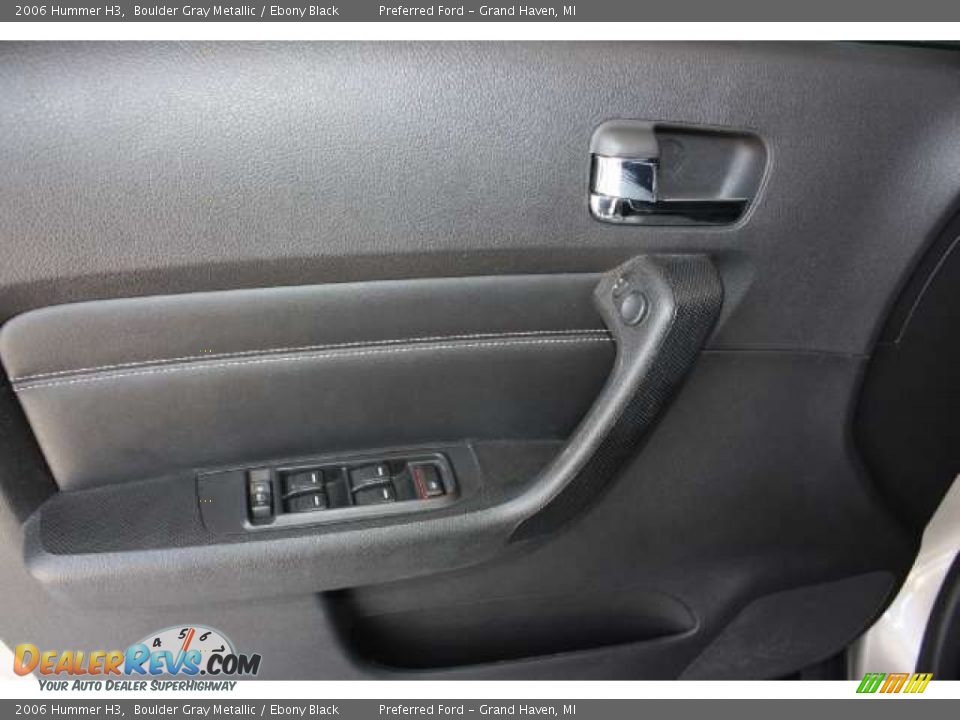 2006 Hummer H3 Boulder Gray Metallic / Ebony Black Photo #22