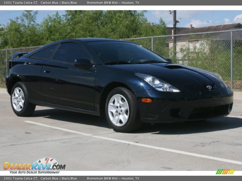 2001 Toyota Celica GT Carbon Blue / Black/Blue Photo #3