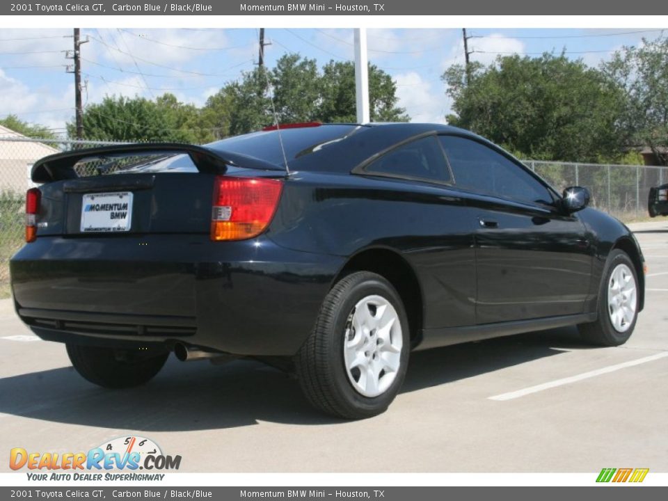 2001 Toyota Celica GT Carbon Blue / Black/Blue Photo #9