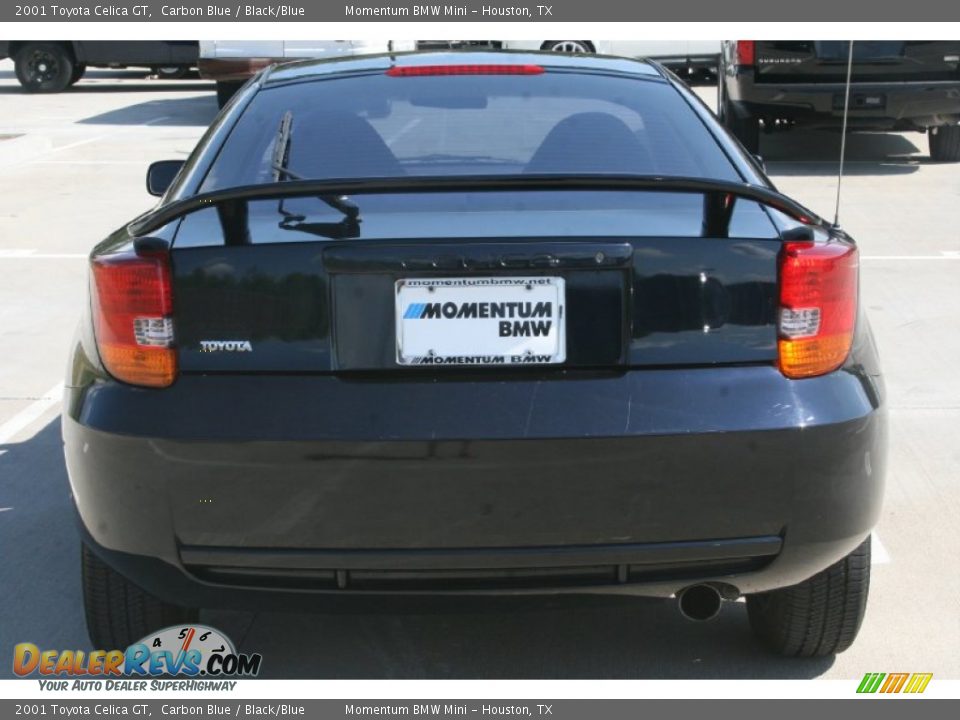 2001 Toyota Celica GT Carbon Blue / Black/Blue Photo #10