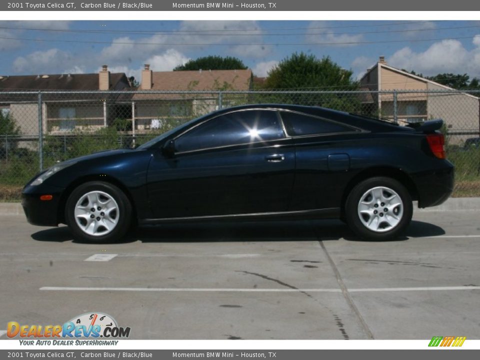 2001 Toyota Celica GT Carbon Blue / Black/Blue Photo #11