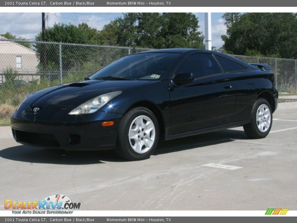 2001 Toyota Celica GT Carbon Blue / Black/Blue Photo #12