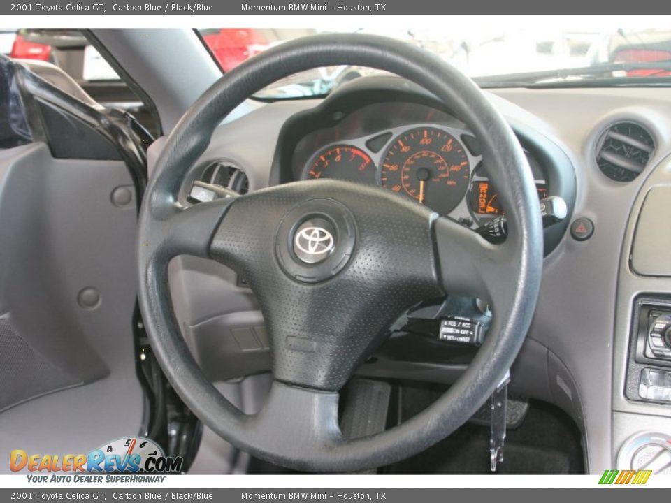 2001 Toyota Celica GT Carbon Blue / Black/Blue Photo #14