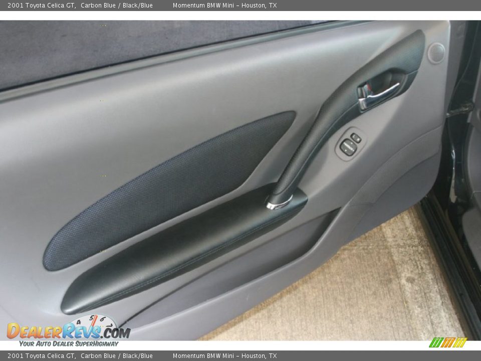 2001 Toyota Celica GT Carbon Blue / Black/Blue Photo #18
