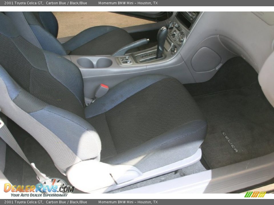 2001 Toyota Celica GT Carbon Blue / Black/Blue Photo #23