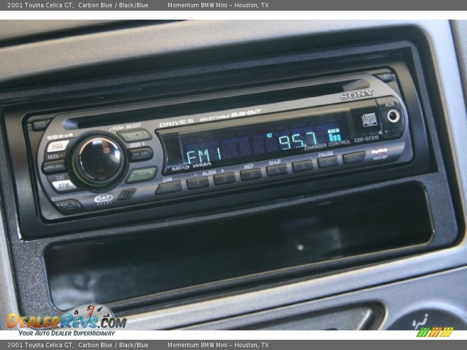 2001 Toyota Celica GT Carbon Blue / Black/Blue Photo #27