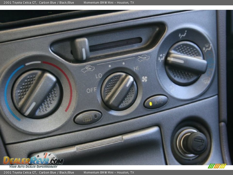 2001 Toyota Celica GT Carbon Blue / Black/Blue Photo #28
