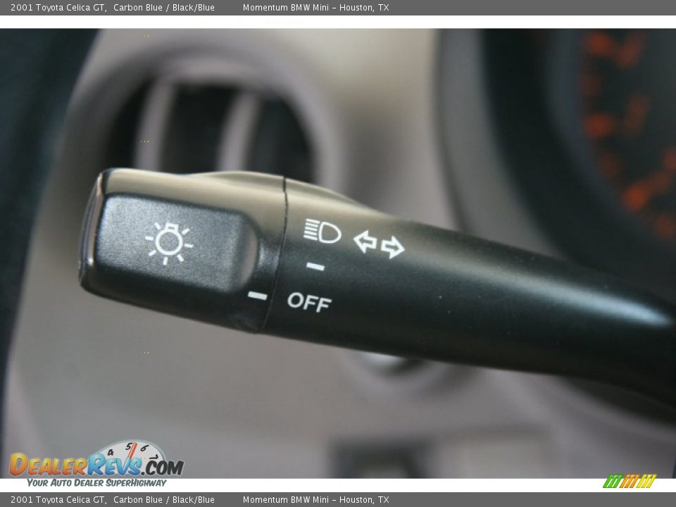 2001 Toyota Celica GT Carbon Blue / Black/Blue Photo #32