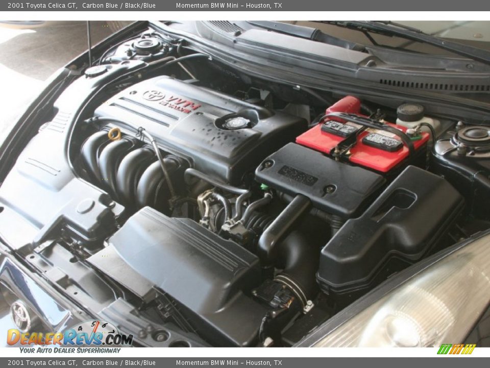 2001 Toyota Celica GT Carbon Blue / Black/Blue Photo #35