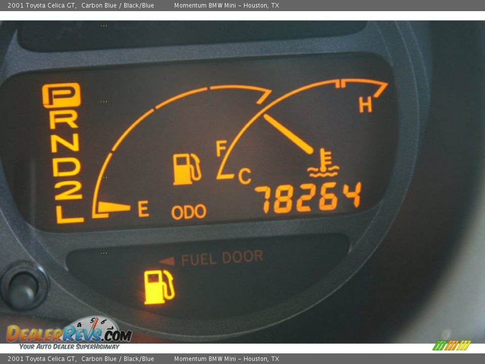 2001 Toyota Celica GT Carbon Blue / Black/Blue Photo #36