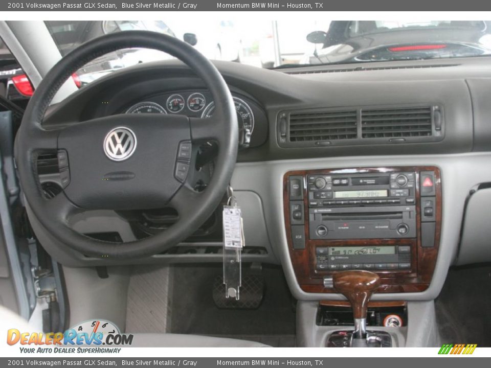 2001 Volkswagen Passat GLX Sedan Blue Silver Metallic / Gray Photo #5