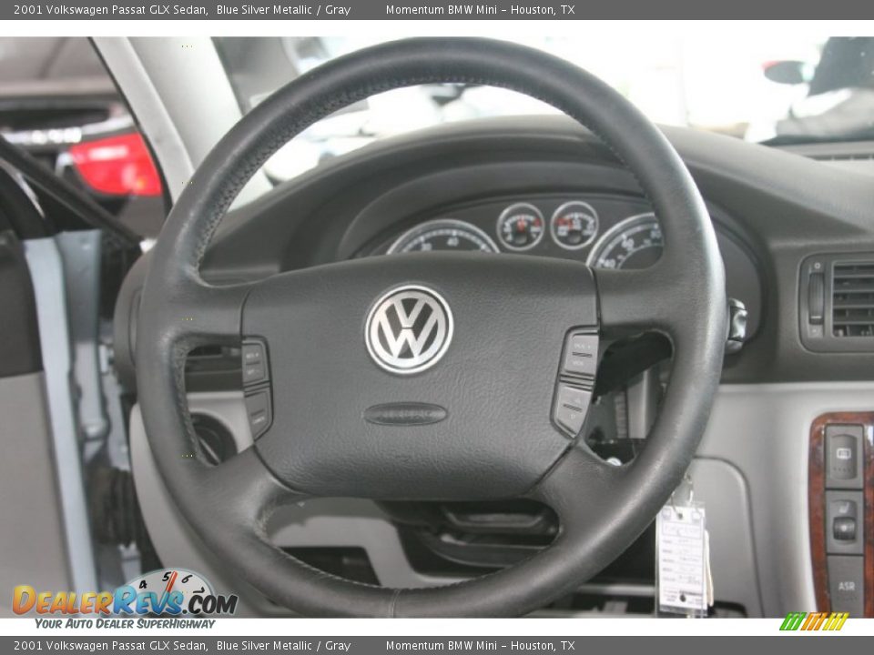2001 Volkswagen Passat GLX Sedan Blue Silver Metallic / Gray Photo #14