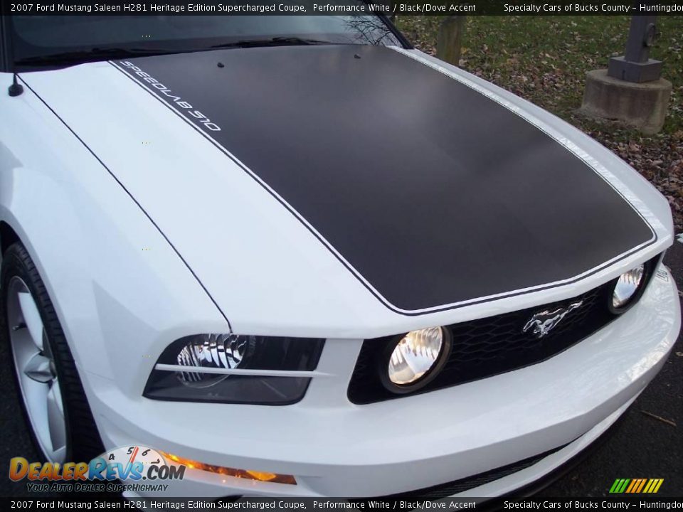 2007 Ford Mustang Saleen H281 Heritage Edition Supercharged Coupe Performance White / Black/Dove Accent Photo #19