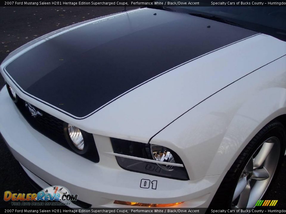 2007 Ford Mustang Saleen H281 Heritage Edition Supercharged Coupe Performance White / Black/Dove Accent Photo #20