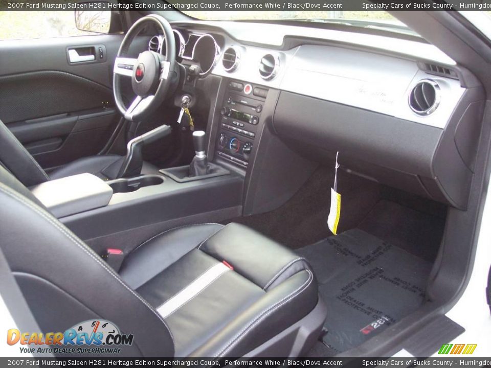 2007 Ford Mustang Saleen H281 Heritage Edition Supercharged Coupe Performance White / Black/Dove Accent Photo #23