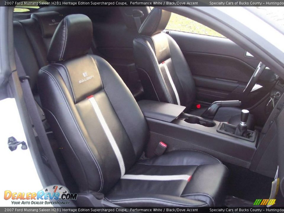 2007 Ford Mustang Saleen H281 Heritage Edition Supercharged Coupe Performance White / Black/Dove Accent Photo #24