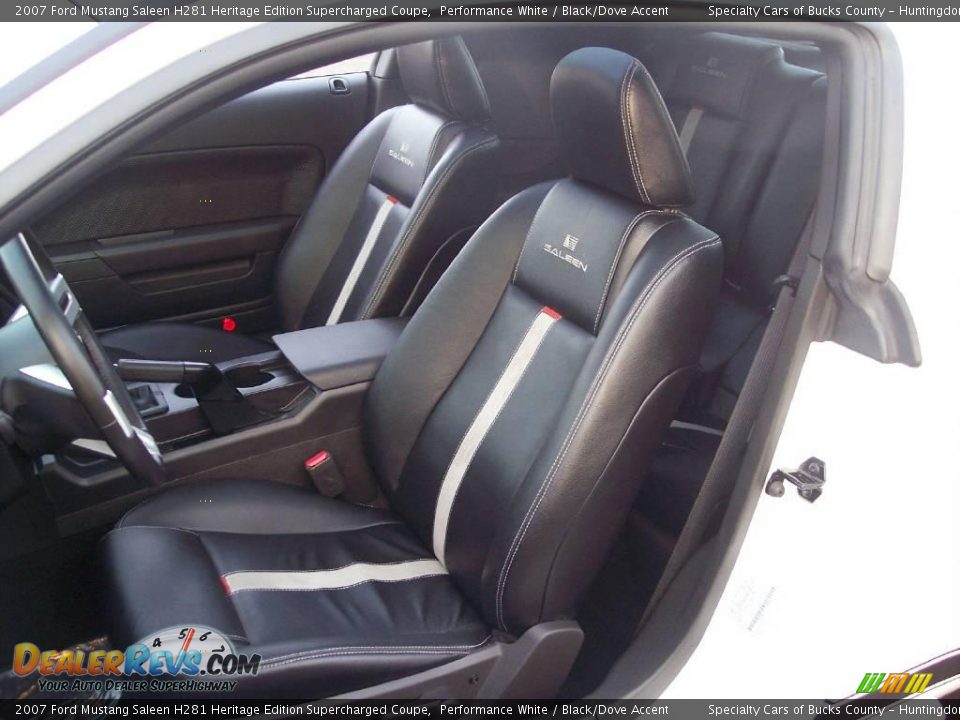 2007 Ford Mustang Saleen H281 Heritage Edition Supercharged Coupe Performance White / Black/Dove Accent Photo #25