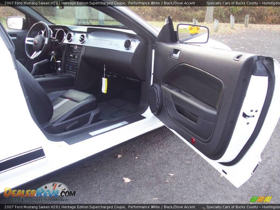 2007 Ford Mustang Saleen H281 Heritage Edition Supercharged Coupe Performance White / Black/Dove Accent Photo #26