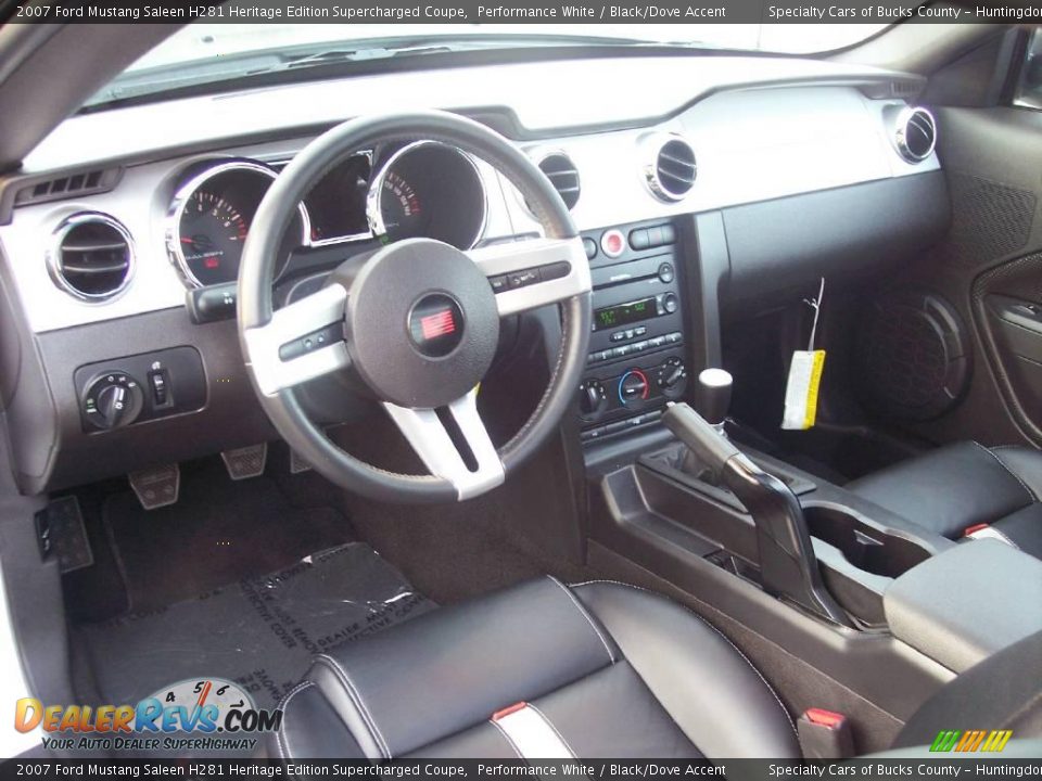 2007 Ford Mustang Saleen H281 Heritage Edition Supercharged Coupe Performance White / Black/Dove Accent Photo #27