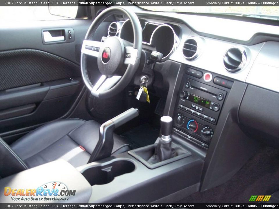 2007 Ford Mustang Saleen H281 Heritage Edition Supercharged Coupe Performance White / Black/Dove Accent Photo #32