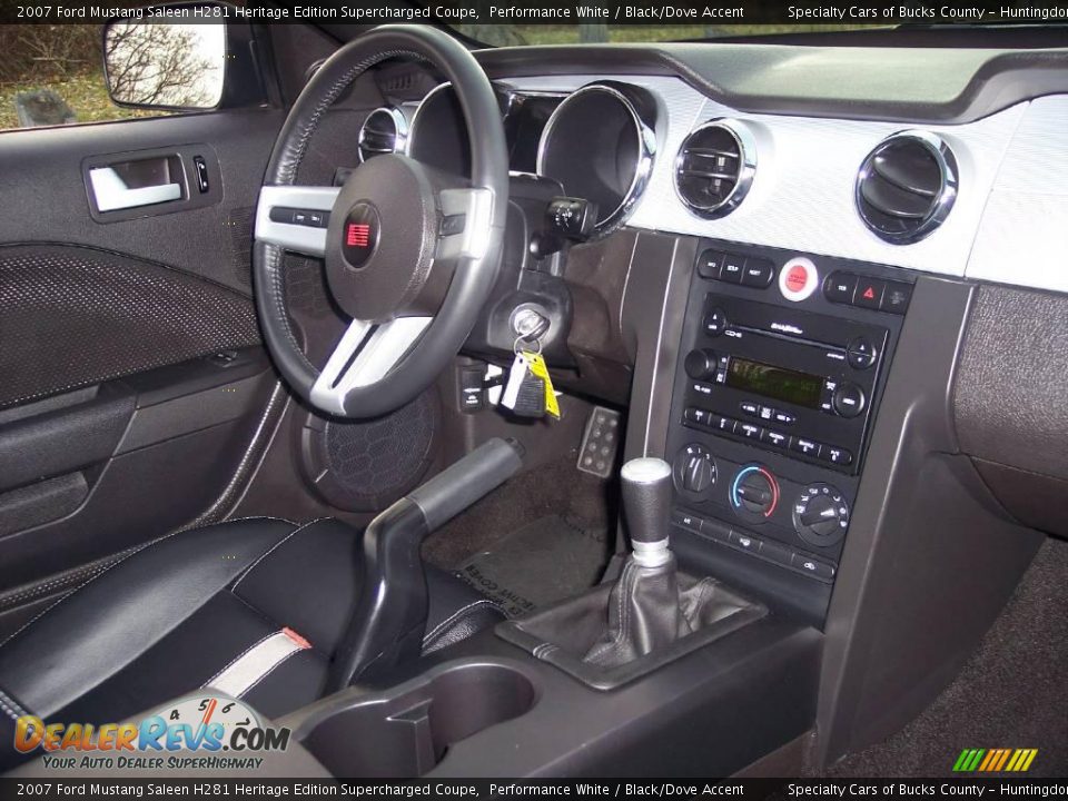 2007 Ford Mustang Saleen H281 Heritage Edition Supercharged Coupe Performance White / Black/Dove Accent Photo #33