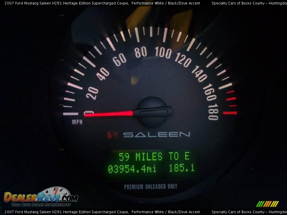 2007 Ford Mustang Saleen H281 Heritage Edition Supercharged Coupe Performance White / Black/Dove Accent Photo #35