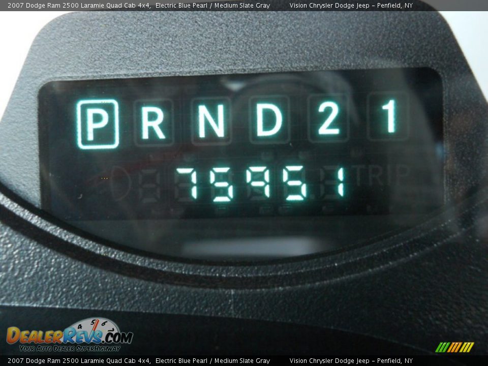 2007 Dodge Ram 2500 Laramie Quad Cab 4x4 Electric Blue Pearl / Medium Slate Gray Photo #3