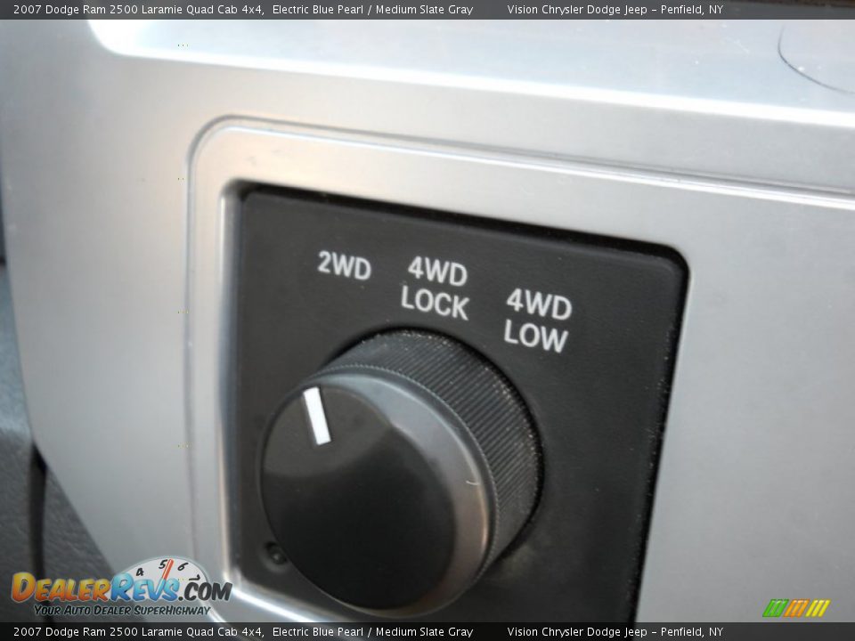 2007 Dodge Ram 2500 Laramie Quad Cab 4x4 Electric Blue Pearl / Medium Slate Gray Photo #9