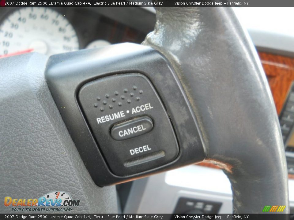2007 Dodge Ram 2500 Laramie Quad Cab 4x4 Electric Blue Pearl / Medium Slate Gray Photo #11