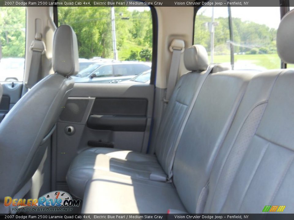 2007 Dodge Ram 2500 Laramie Quad Cab 4x4 Electric Blue Pearl / Medium Slate Gray Photo #19
