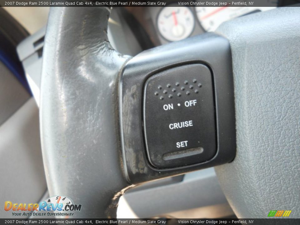 2007 Dodge Ram 2500 Laramie Quad Cab 4x4 Electric Blue Pearl / Medium Slate Gray Photo #24