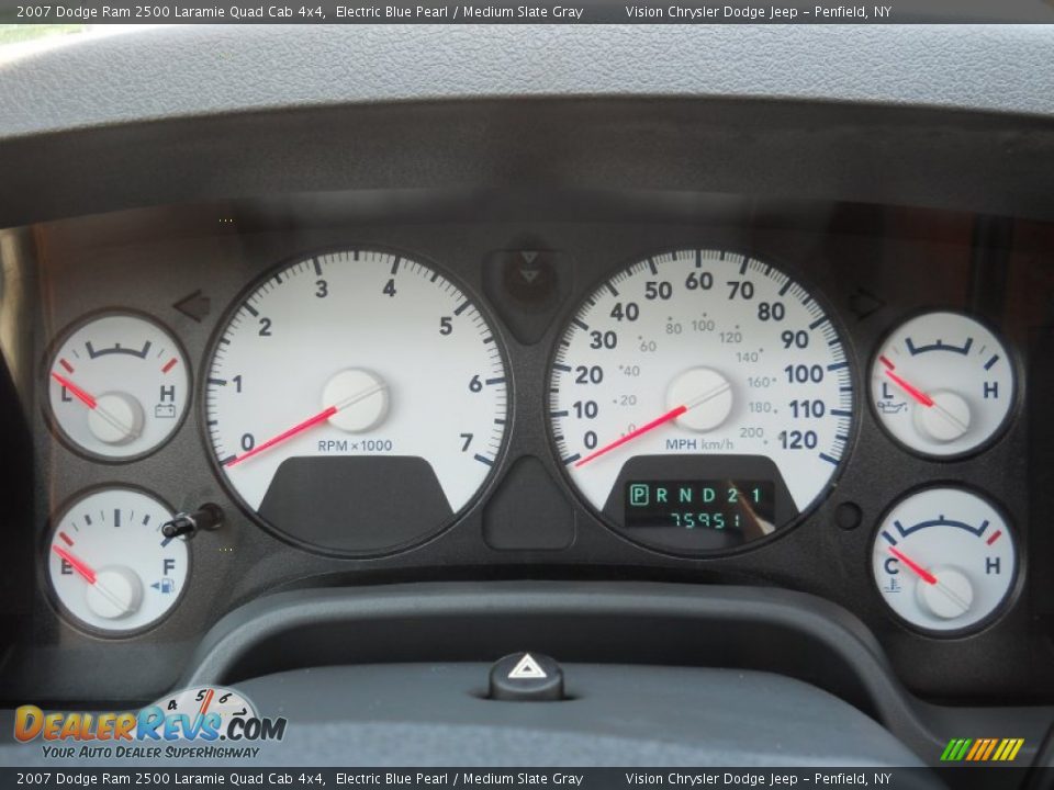 2007 Dodge Ram 2500 Laramie Quad Cab 4x4 Gauges Photo #25