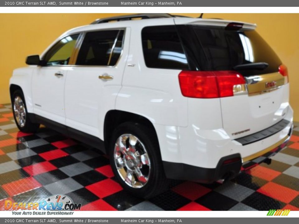 2010 GMC Terrain SLT AWD Summit White / Brownstone Photo #3