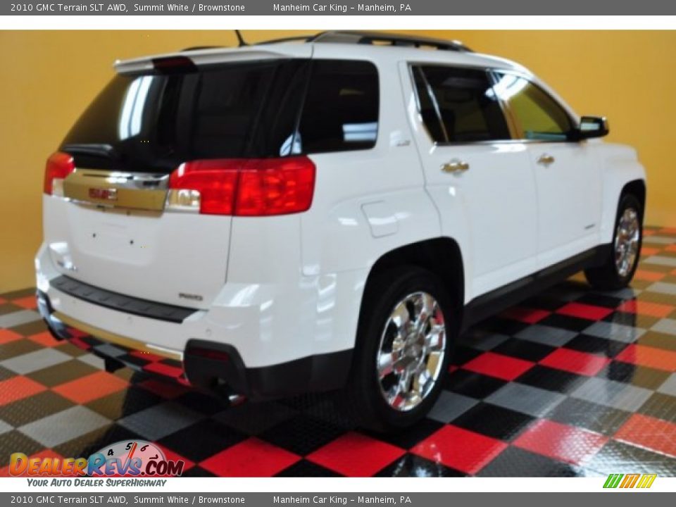 2010 GMC Terrain SLT AWD Summit White / Brownstone Photo #4
