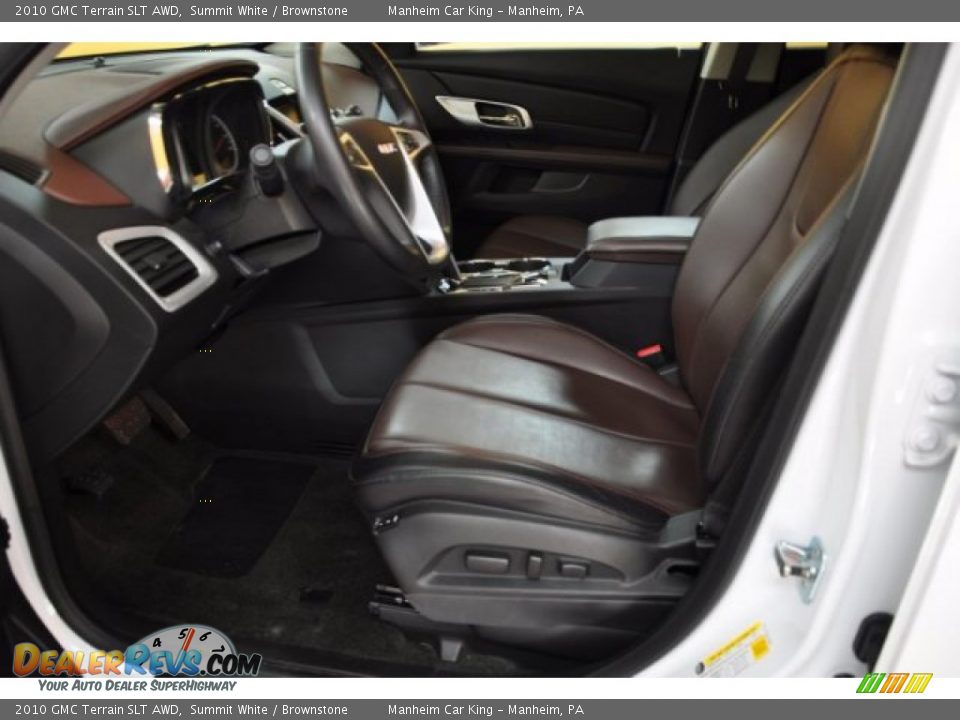 2010 GMC Terrain SLT AWD Summit White / Brownstone Photo #11