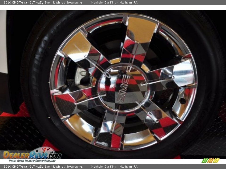 2010 GMC Terrain SLT AWD Summit White / Brownstone Photo #17