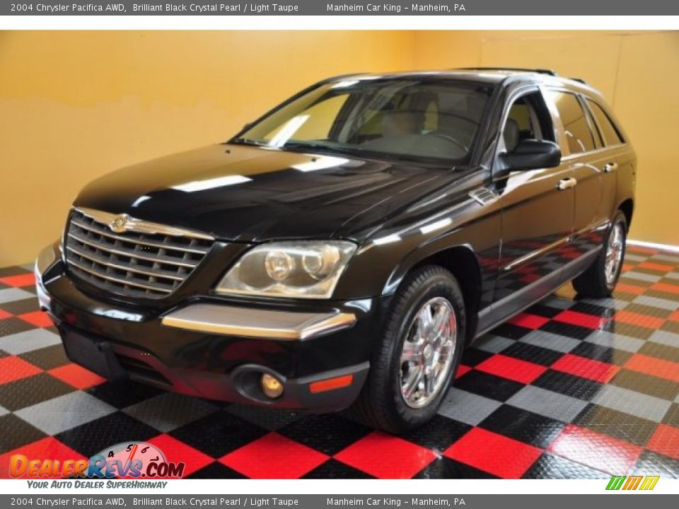 2004 Chrysler Pacifica AWD Brilliant Black Crystal Pearl / Light Taupe Photo #2